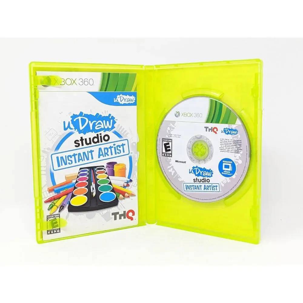 uDraw Studio Instant Artist Microsoft Xbox 360 Game Complete Manual Tested